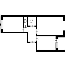 2-комн.кв., 50 м², этаж 2