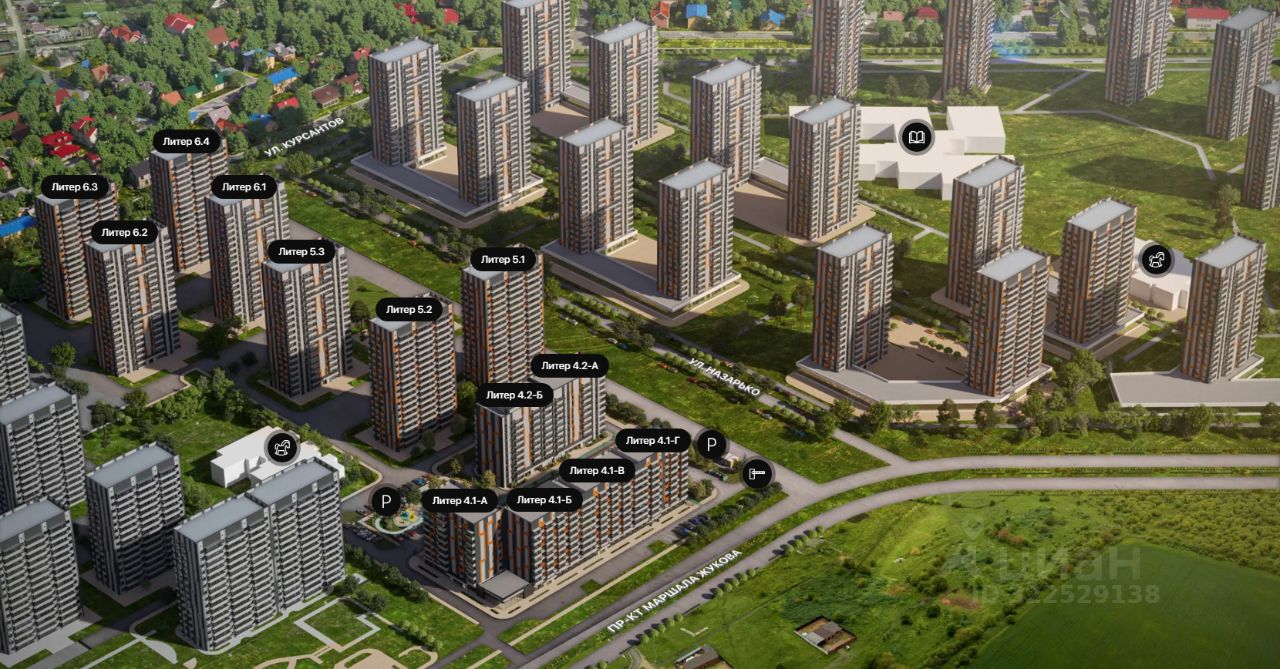 2-комн.кв., 50,5 м², 13/18 этаж
