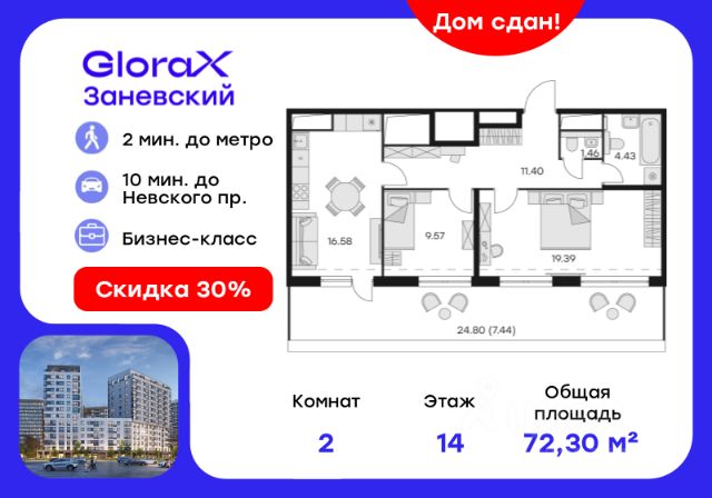 ЖК «GloraX Заневский»
