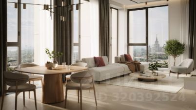 2-комн.кв., 55 м², этаж 21