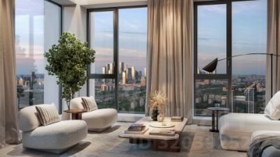 2-комн.кв., 55 м², этаж 18