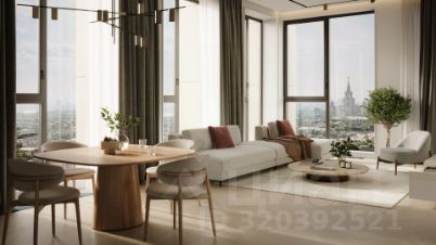 2-комн.кв., 55 м², этаж 18