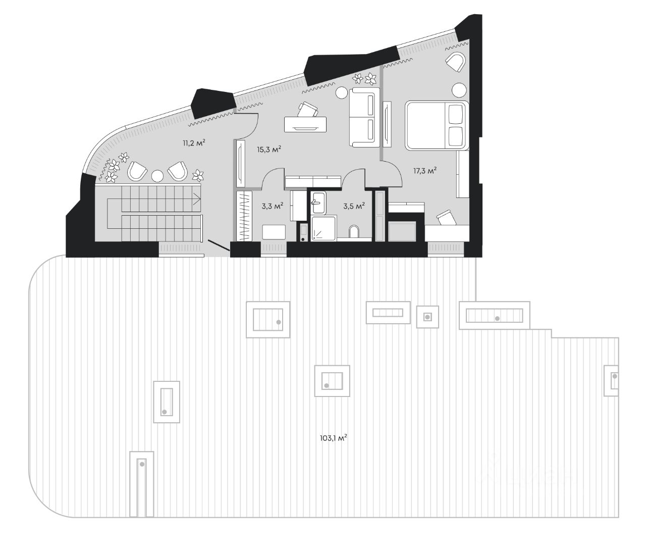 5-комн.кв., 274,6 м², 8/9 этаж