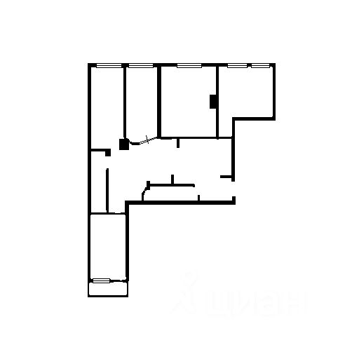 Планировка этой квартиры по данным Циан
