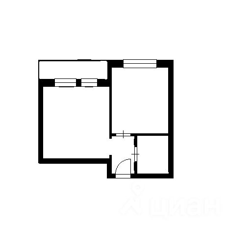 Планировка этой квартиры по данным Циан