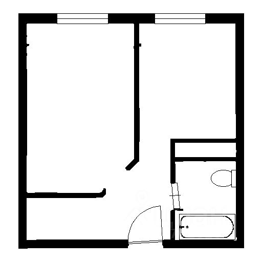 Планировка этой квартиры по данным Циан