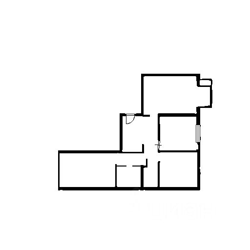 Планировка этой квартиры по данным Циан