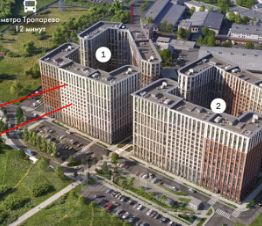 2-комн.апарт., 39 м², этаж 5
