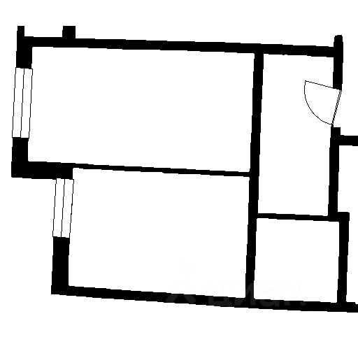 Планировка этой квартиры по данным Циан