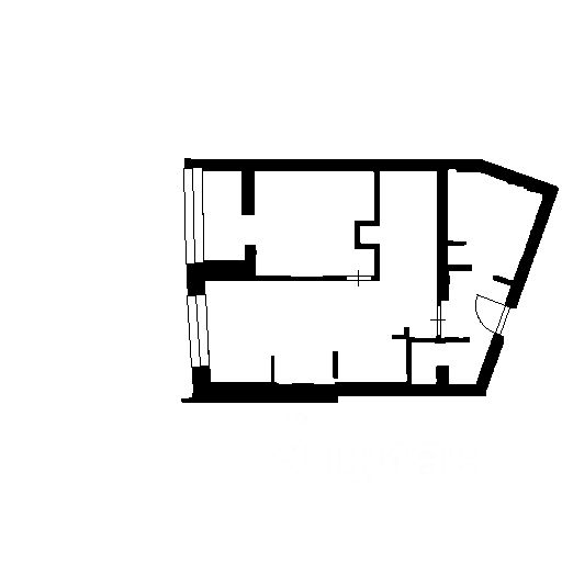 Планировка этой квартиры по данным Циан