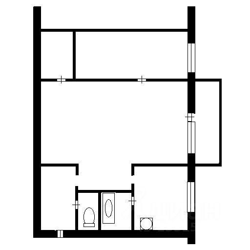 Планировка этой квартиры по данным Циан