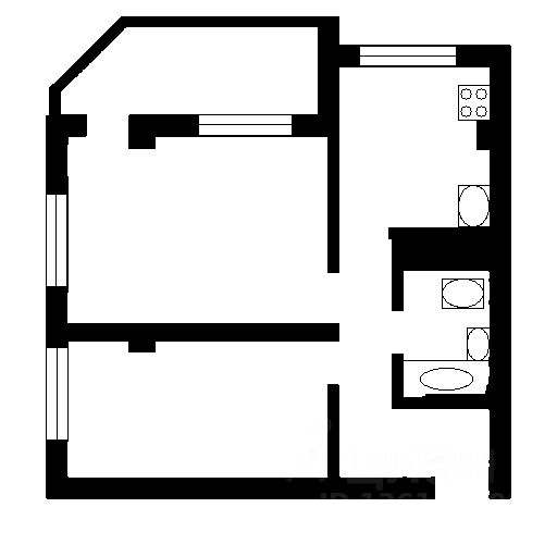 Планировка этой квартиры по данным Циан