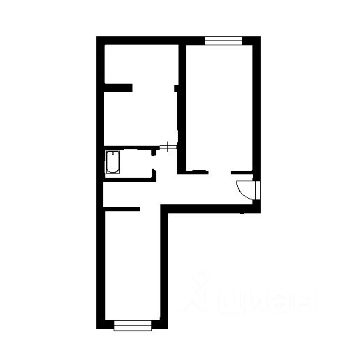 Планировка этой квартиры по данным Циан