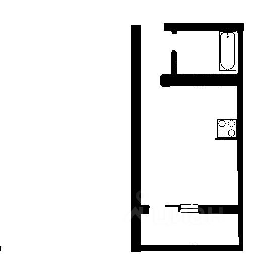 Планировка этой квартиры по данным Циан