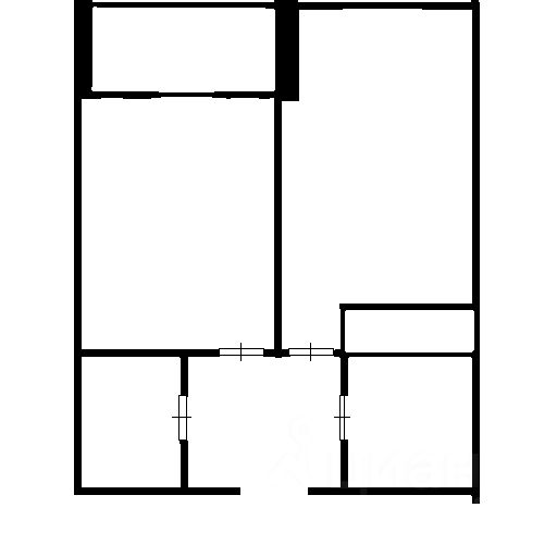 Планировка этой квартиры по данным Циан