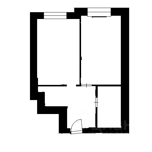 Планировка этой квартиры по данным Циан