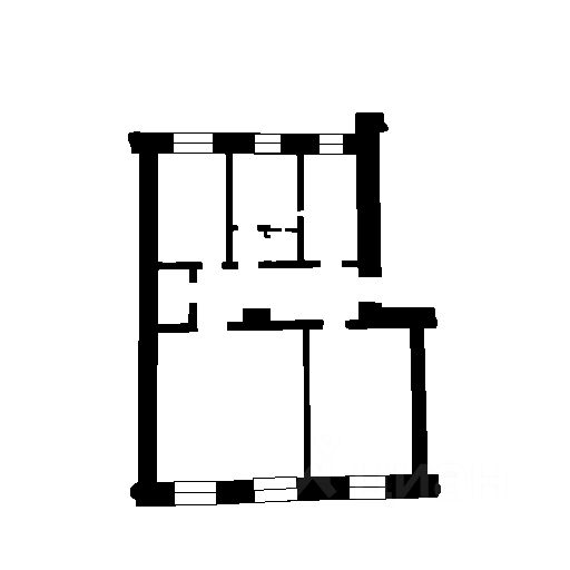 Планировка этой квартиры по данным Циан