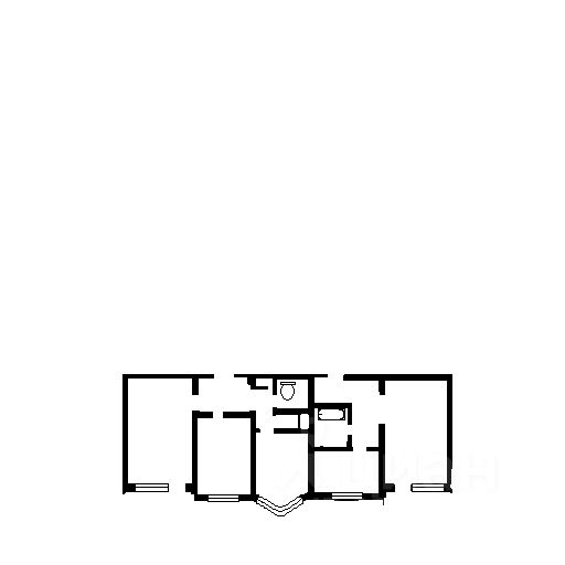 Планировка этой квартиры по данным Циан