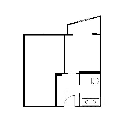 Планировка этой квартиры по данным Циан