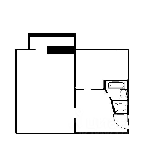 Планировка этой квартиры по данным Циан