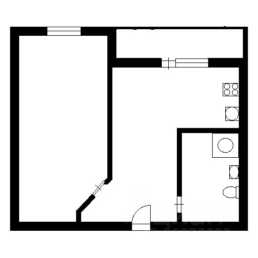 Планировка этой квартиры по данным Циан