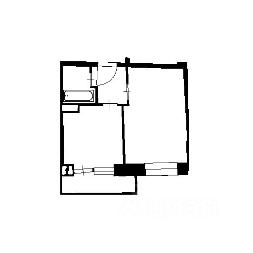 Планировка этой квартиры по данным Циан