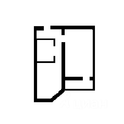 Планировка этой квартиры по данным Циан