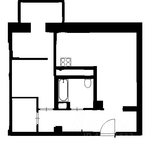 Планировка этой квартиры по данным Циан