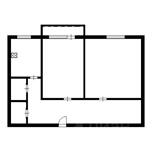 Планировка этой квартиры по данным Циан