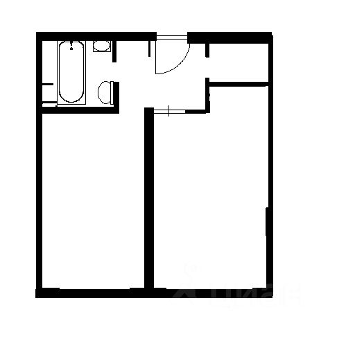 Планировка этой квартиры по данным Циан