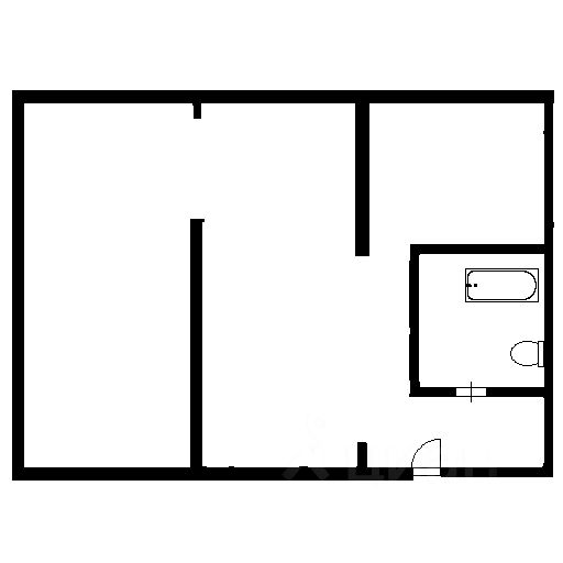 Планировка этой квартиры по данным Циан