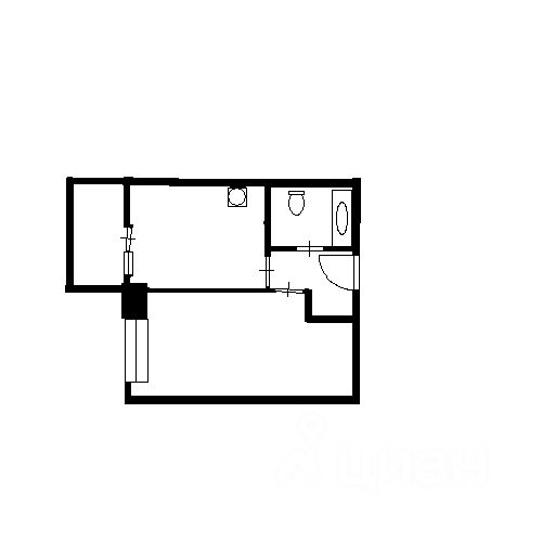 Планировка этой квартиры по данным Циан