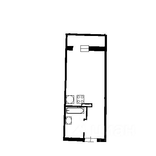 Планировка этой квартиры по данным Циан