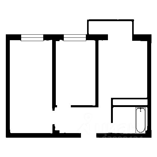 Планировка этой квартиры по данным Циан