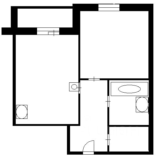 Планировка этой квартиры по данным Циан