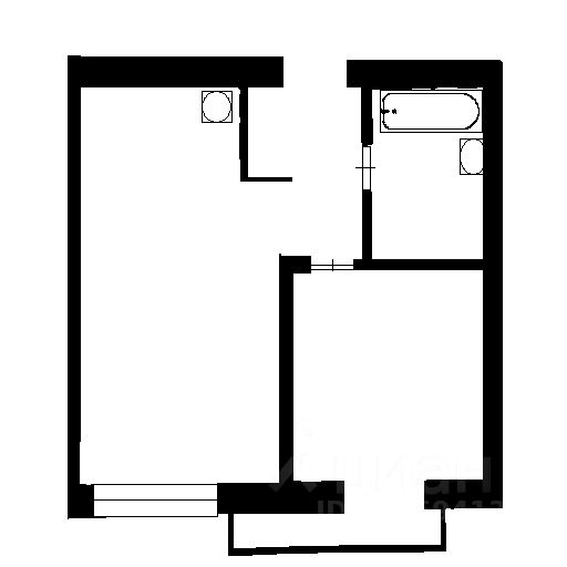 Планировка этой квартиры по данным Циан