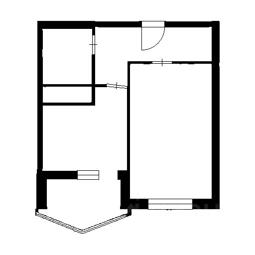 Планировка этой квартиры по данным Циан