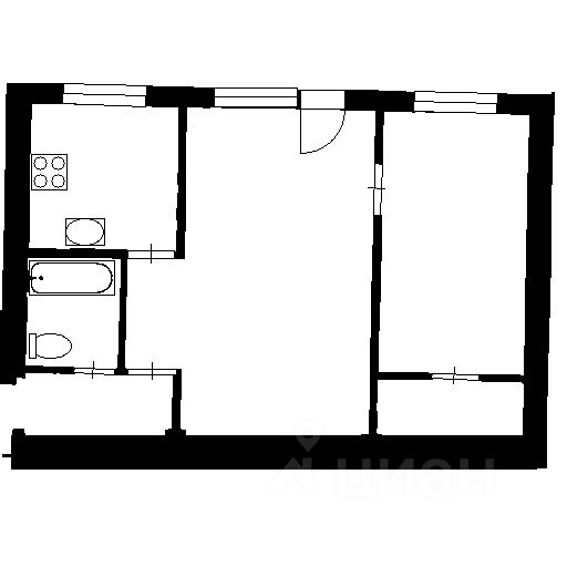 Планировка этой квартиры по данным Циан