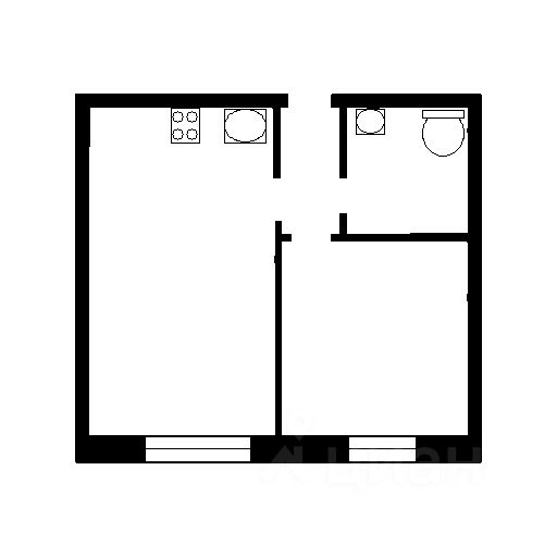 Планировка этой квартиры по данным Циан