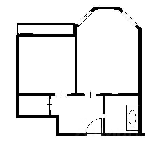 Планировка этой квартиры по данным Циан