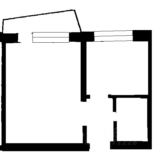 Планировка этой квартиры по данным Циан