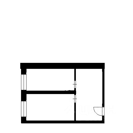 Планировка этой квартиры по данным Циан