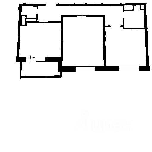 Планировка этой квартиры по данным Циан