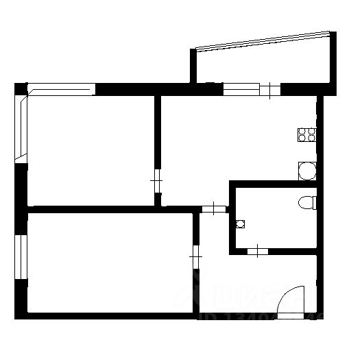 Планировка этой квартиры по данным Циан