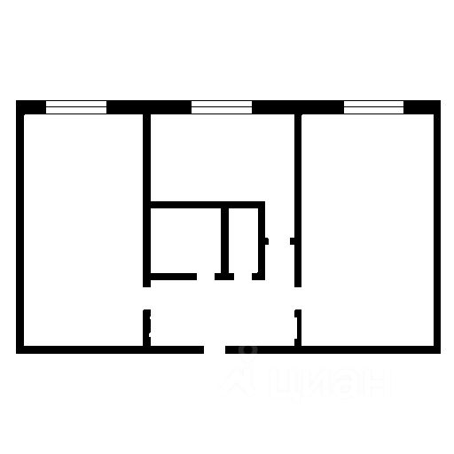 Планировка этой квартиры по данным Циан