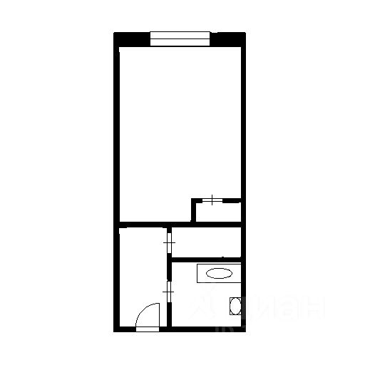 Планировка этой квартиры по данным Циан