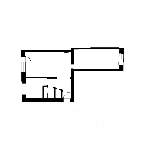 Планировка этой квартиры по данным Циан