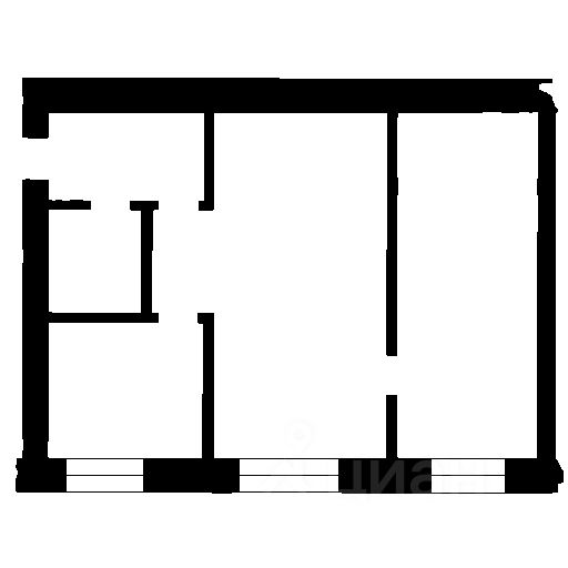 Планировка этой квартиры по данным Циан