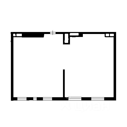 Планировка этой квартиры по данным Циан