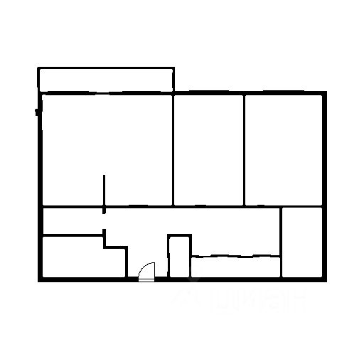 Планировка этой квартиры по данным Циан